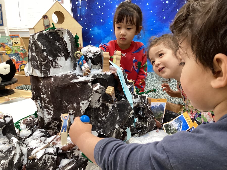 Mountain - paper mache - junk modeling - International Mountain Day