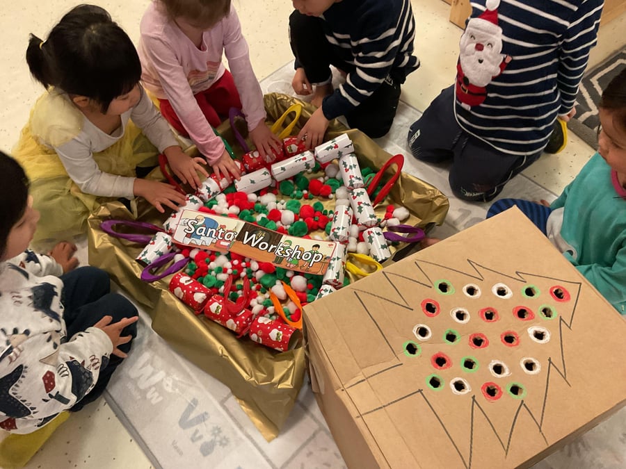 December - santas workshop - treasure box - fine motor skills