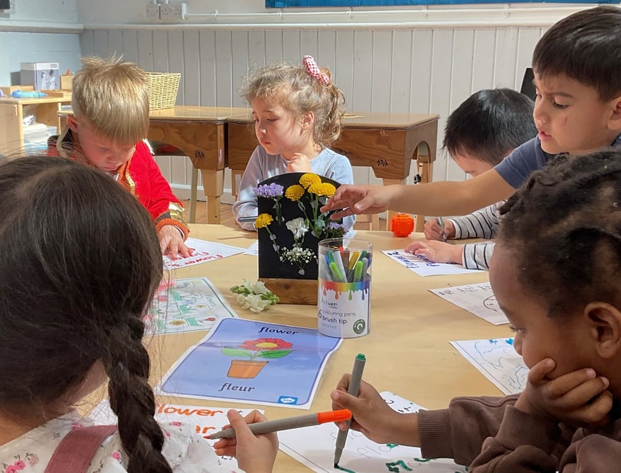 Flower craft activity - preschool - April