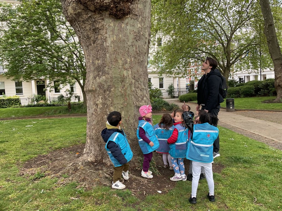outdoor walk - preschool - spring