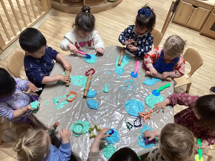 play - dough - sensory group activity